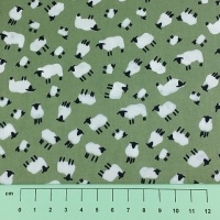 Fabric by the Metre - 454 Sheep - Sage